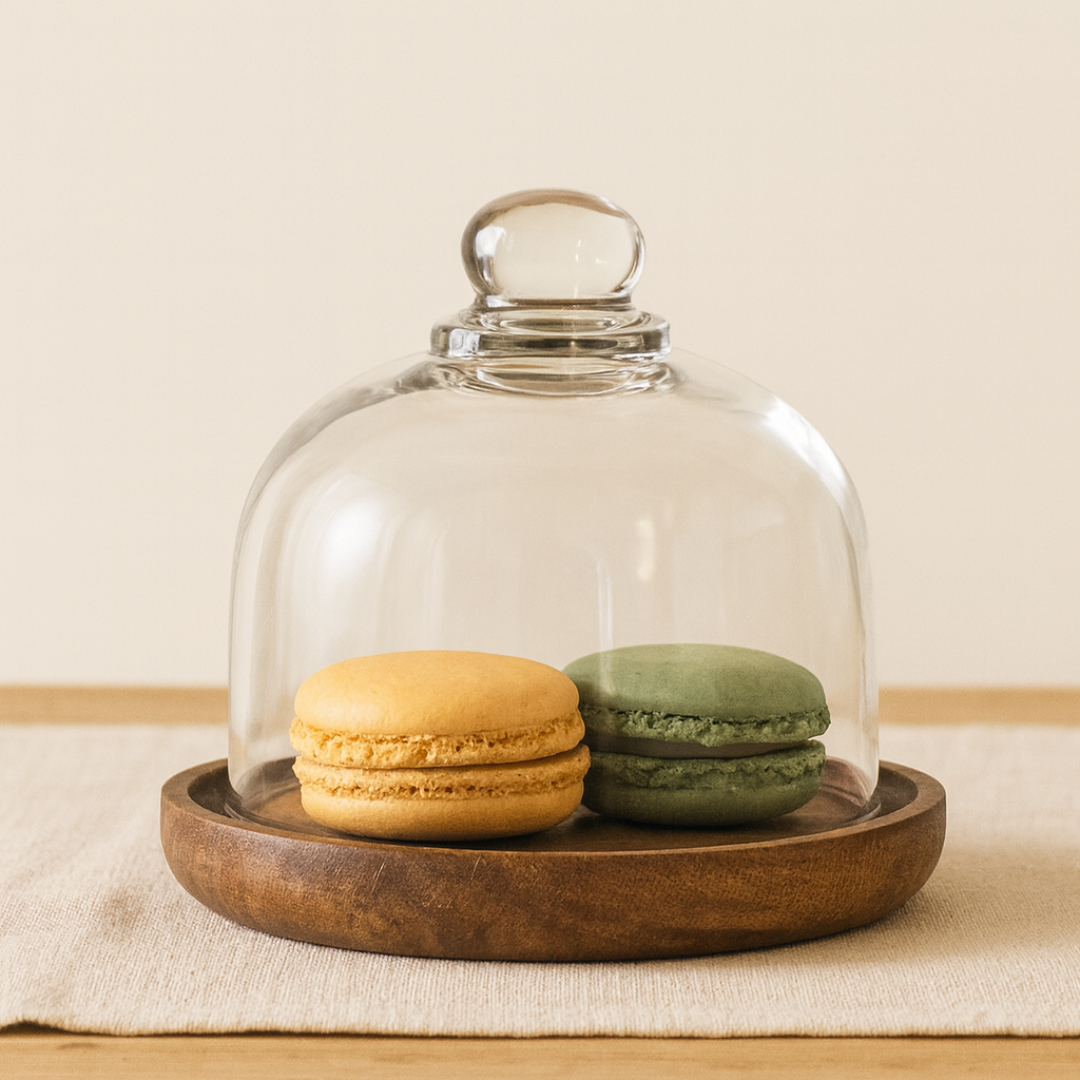Glass Food Container With Acacia Wood Lid