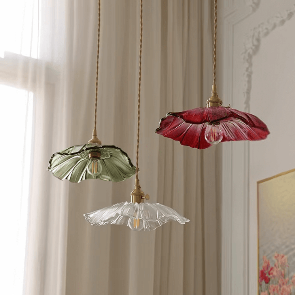 Flower Glass Pendant Light