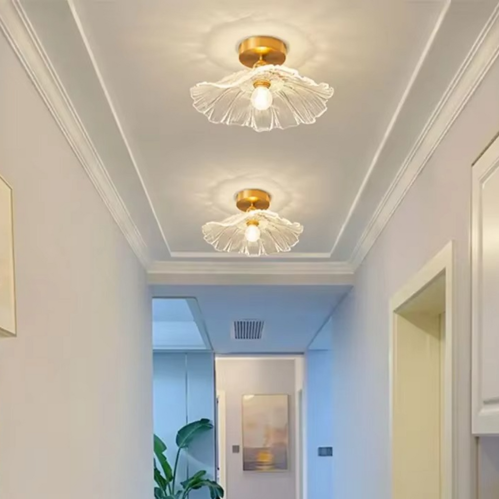 Flower Glass Ceiling Light