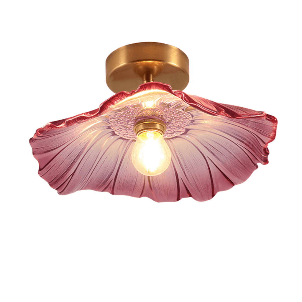 Flower Glass Ceiling Light