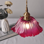 Small Flower Glass Pendant Light