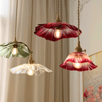 Small Flower Glass Pendant Light