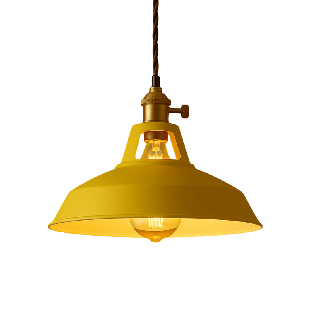 Coloured Industrial Pendant Light