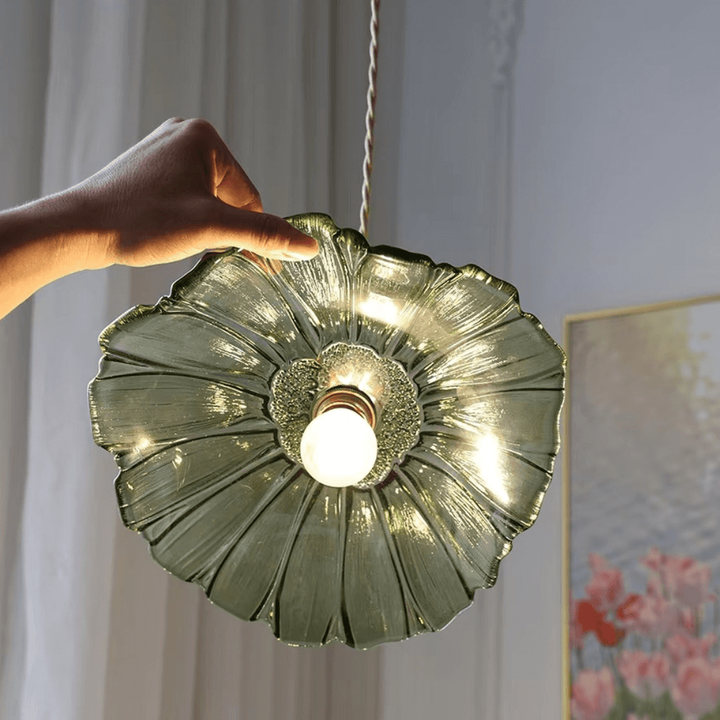 Flower Glass Pendant Light