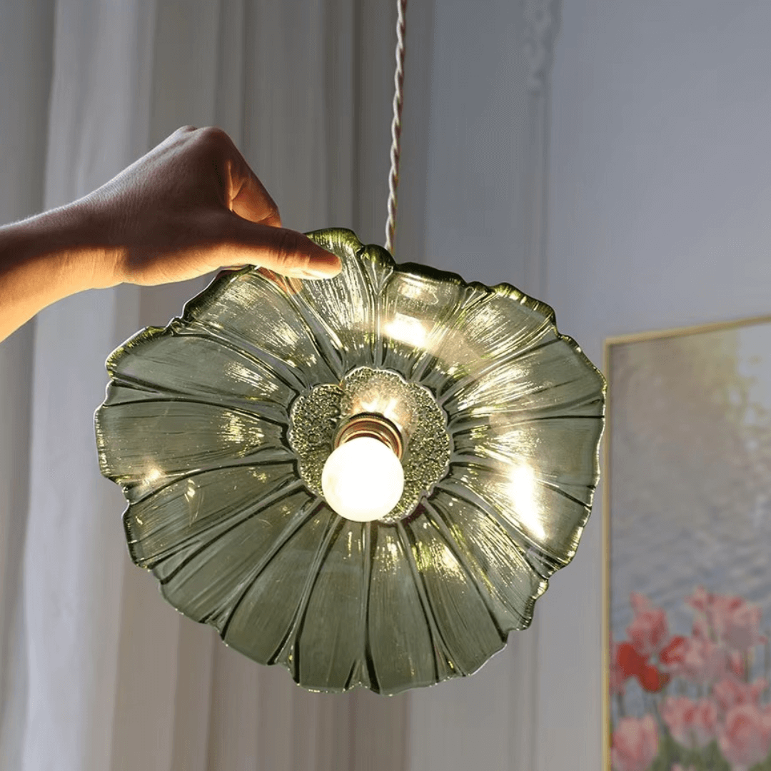 Flower Glass Pendant Light