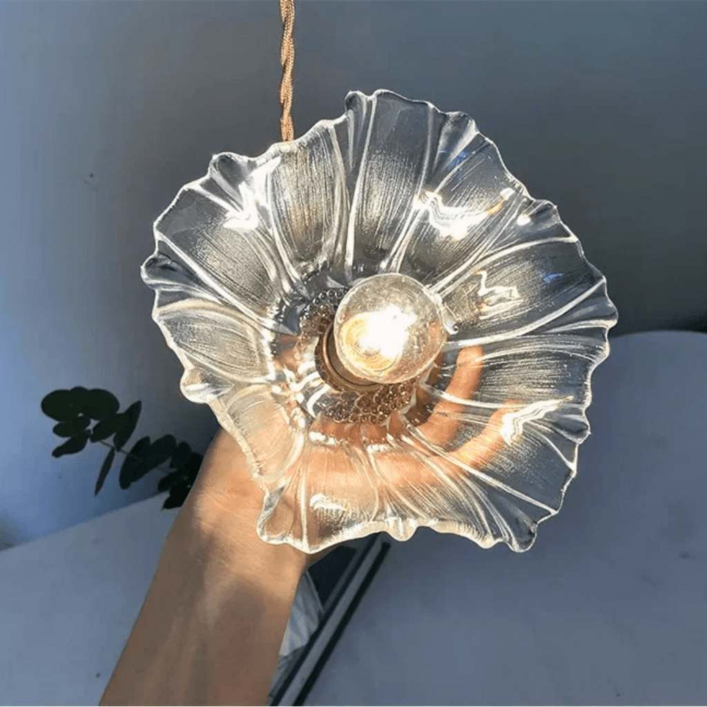 Small Flower Glass Pendant Light