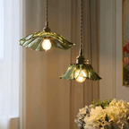 Small Flower Glass Pendant Light