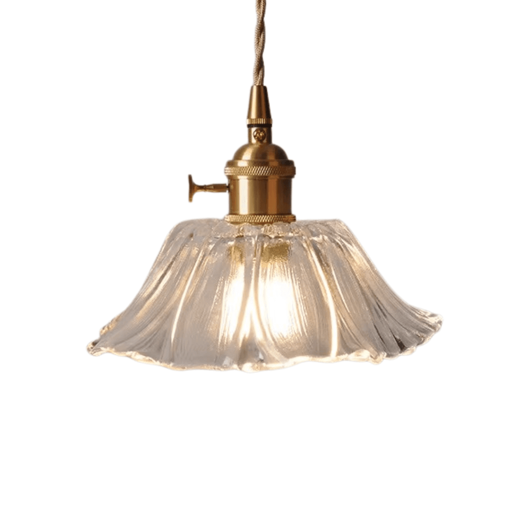 Small Flower Glass Pendant Light