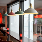 Coloured Industrial Pendant Light