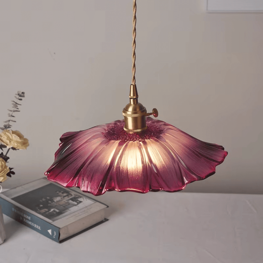 Flower Glass Pendant Light