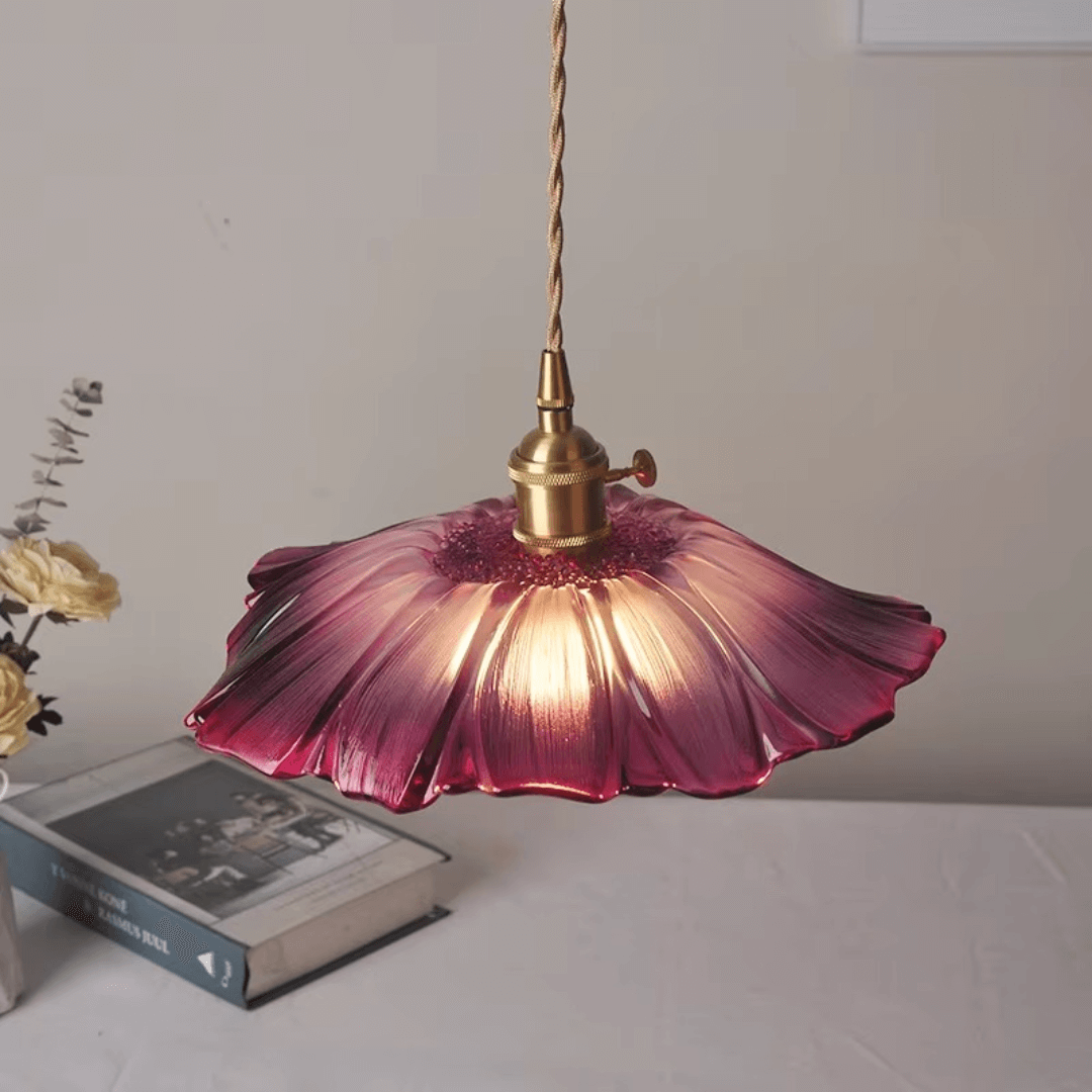 Flower Glass Pendant Light