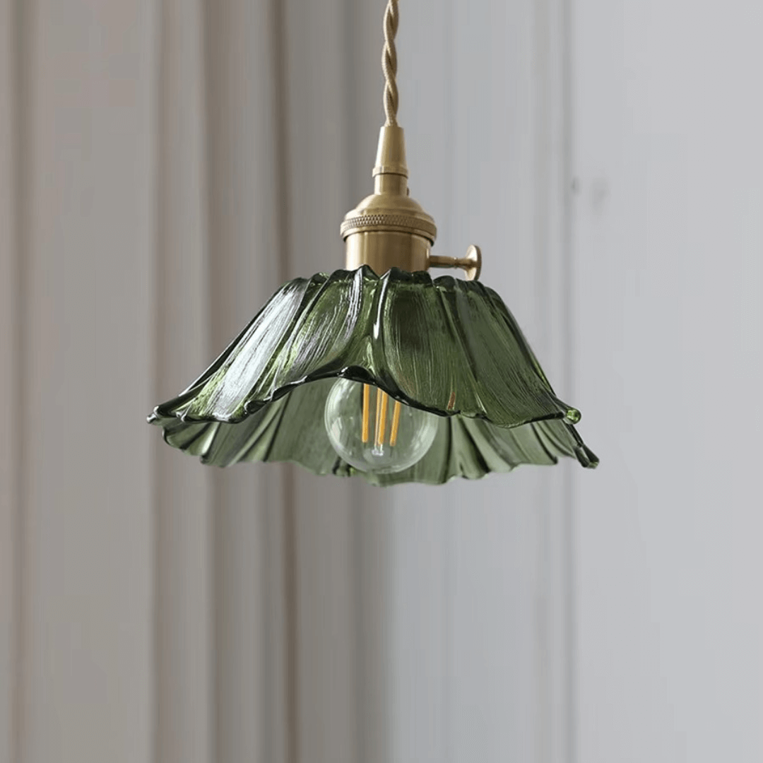 Small Flower Glass Pendant Light