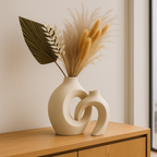 Sculpted Loop Ceramic Vase Sets