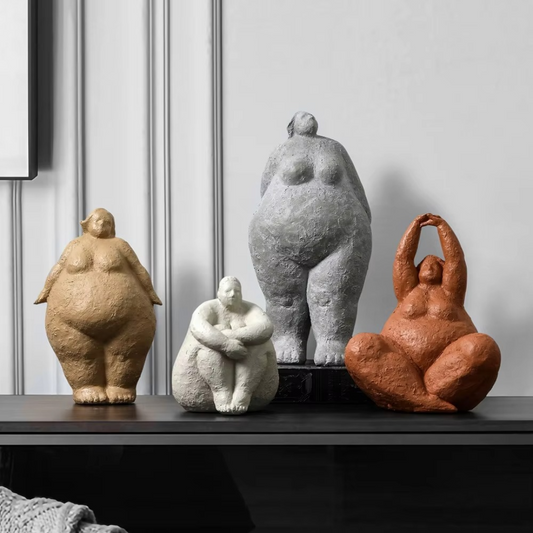 Curvy Goddess Resin Sculptures