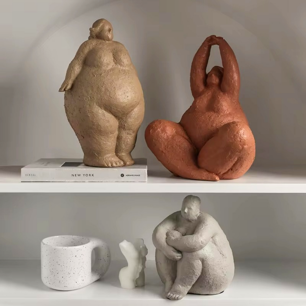 Curvy Goddess Resin Sculptures