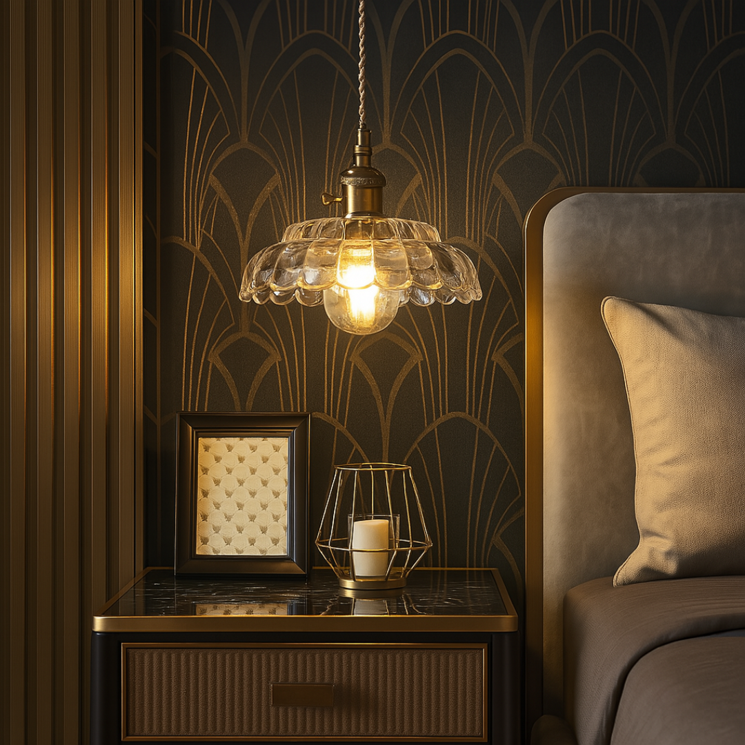 Vintage Inspired Clear Glass Pendant Lights