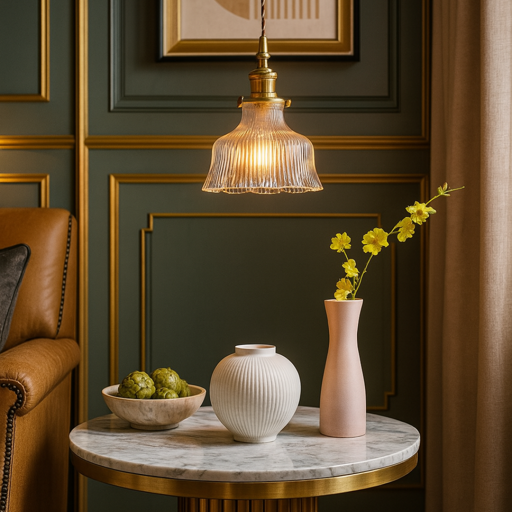 Vintage Inspired Clear Glass Pendant Lights