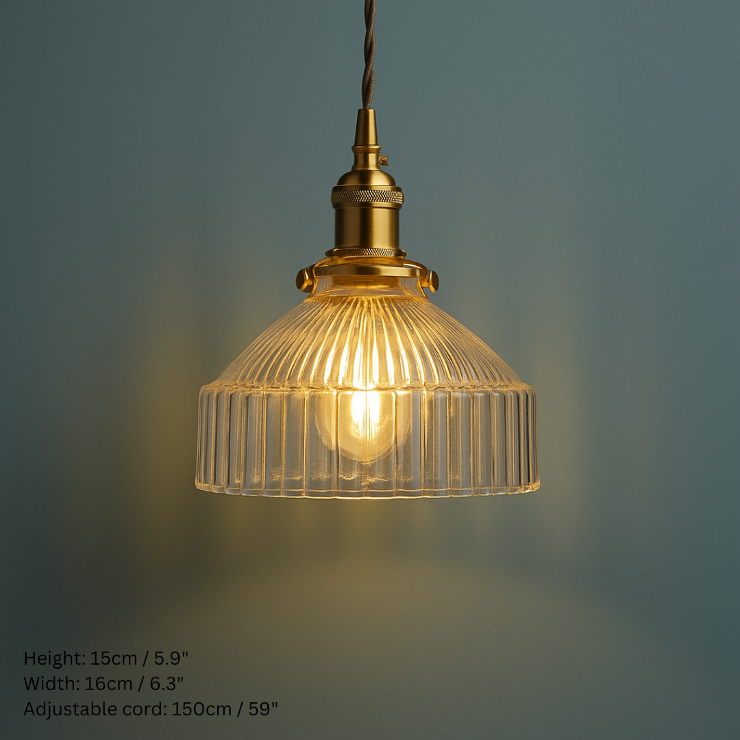 Vintage Inspired Clear Glass Pendant Lights