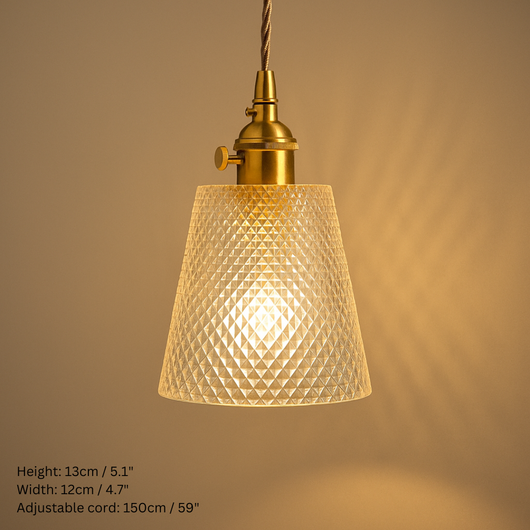 Vintage Inspired Clear Glass Pendant Lights