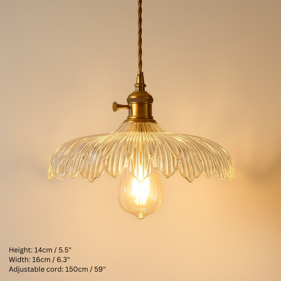 Vintage Inspired Clear Glass Pendant Lights