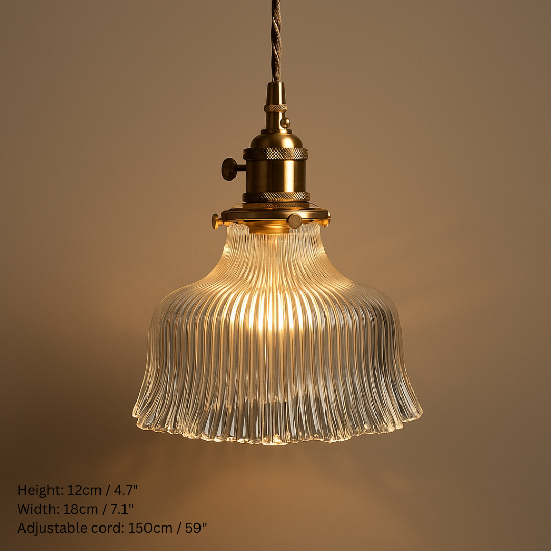 Vintage Inspired Clear Glass Pendant Lights