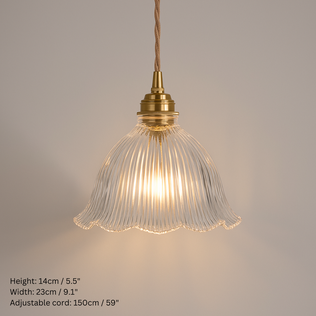 Vintage Inspired Clear Glass Pendant Lights