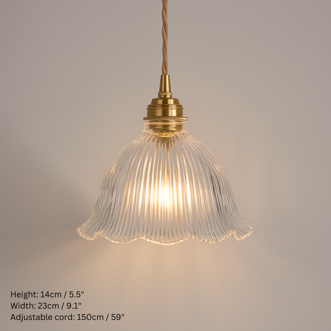 Vintage Inspired Clear Glass Pendant Lights