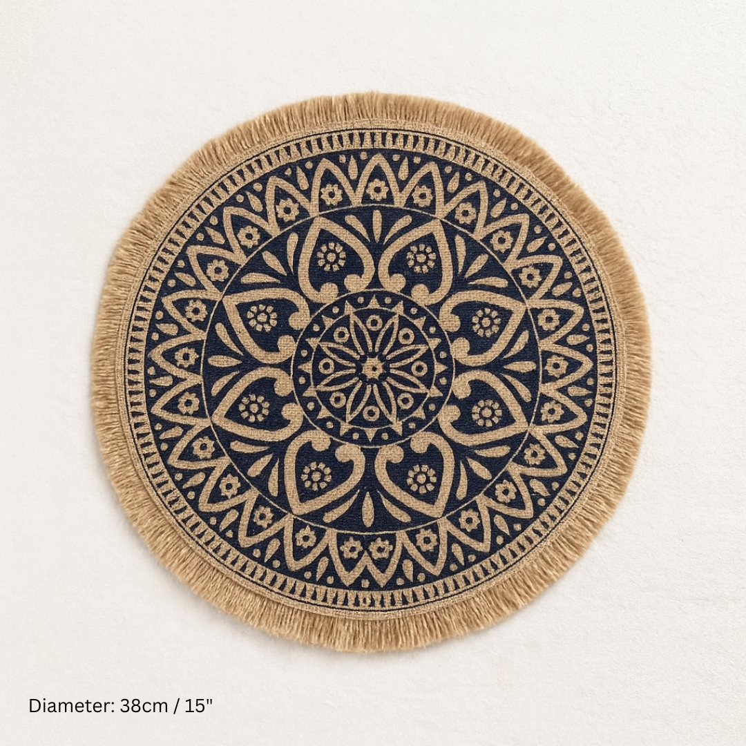 Decorative Round Jute Placemats