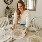 Decorative Round Jute Placemats