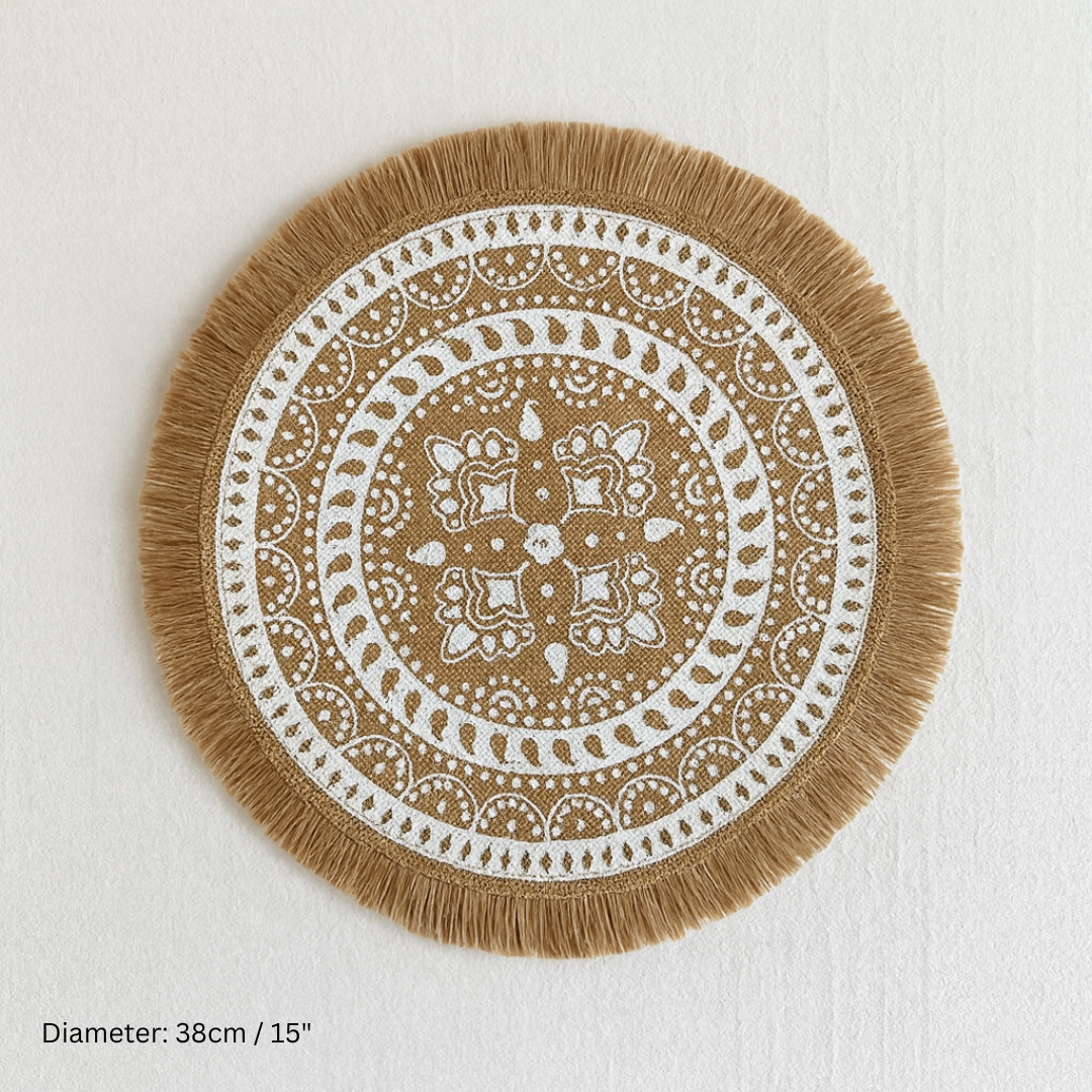 Decorative Round Jute Placemats