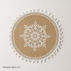 Decorative Round Jute Placemats