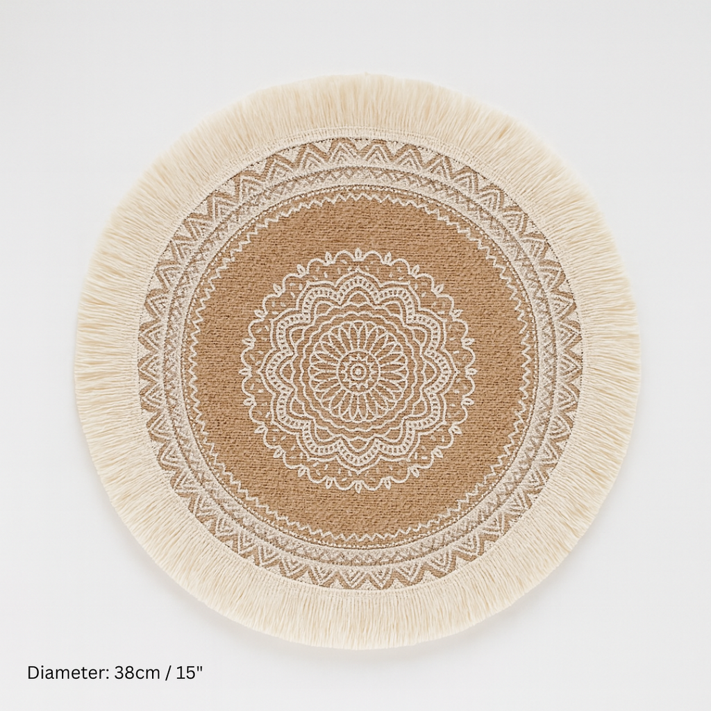 Decorative Round Jute Placemats