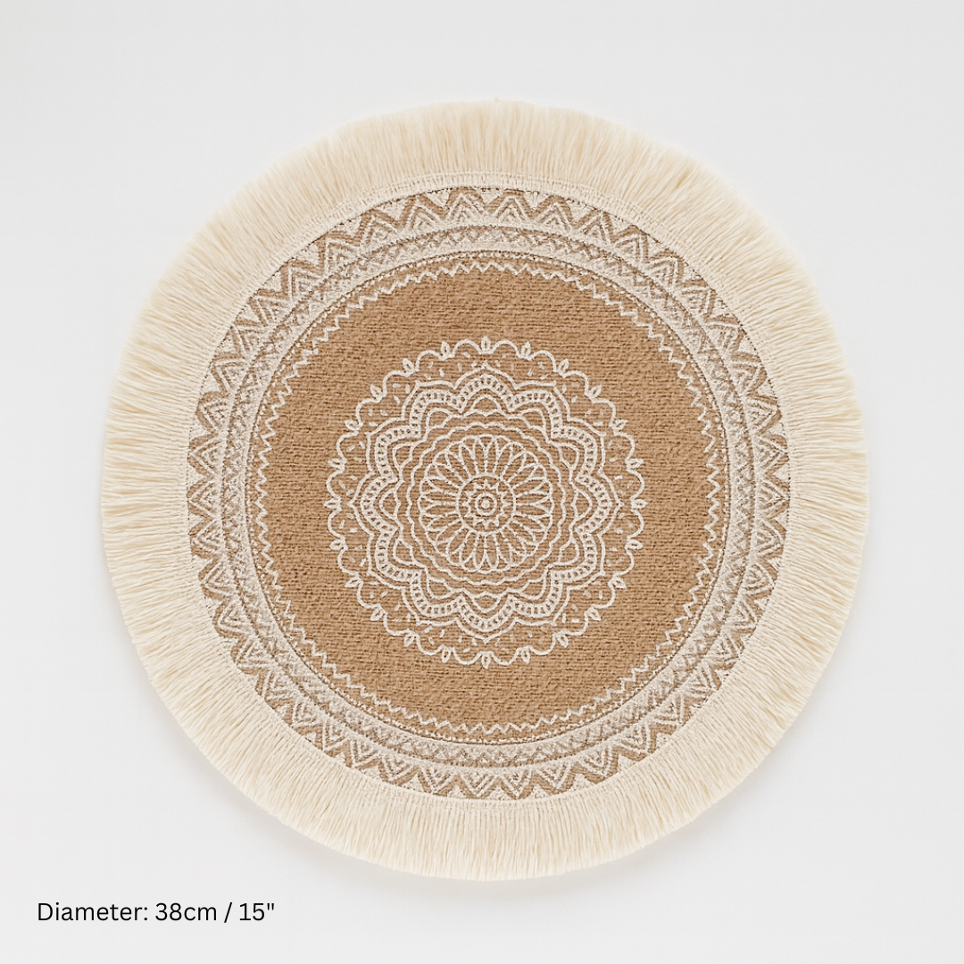 Decorative Round Jute Placemats