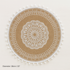 Decorative Round Jute Placemats
