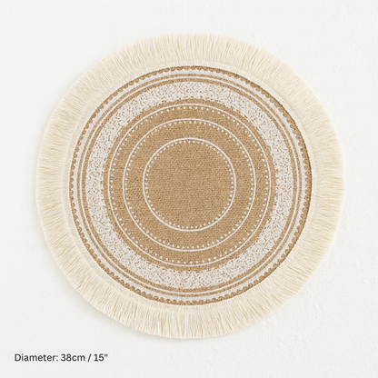 Decorative Round Jute Placemats