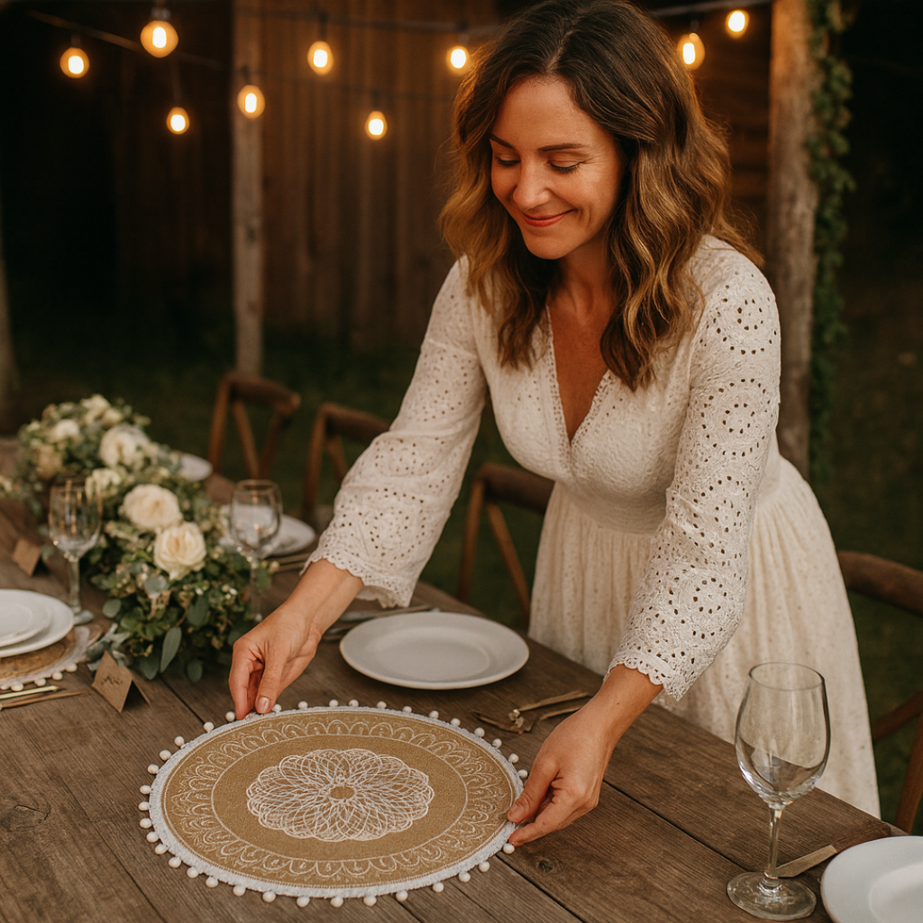 Decorative Round Jute Placemats