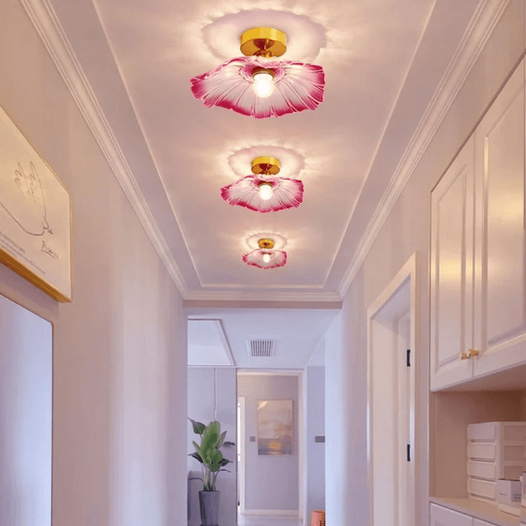 Flower Glass Ceiling Light
