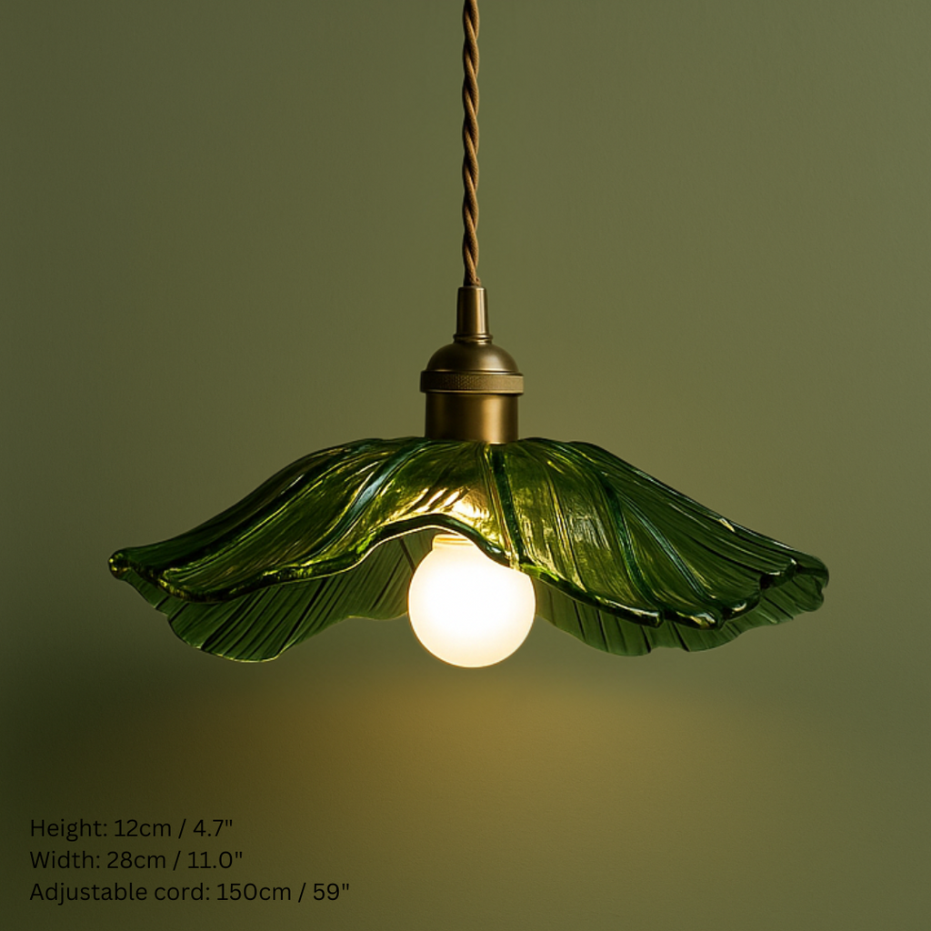 Vintage Inspired Flower Glass Pendant Lights