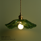 Vintage Inspired Flower Glass Pendant Lights