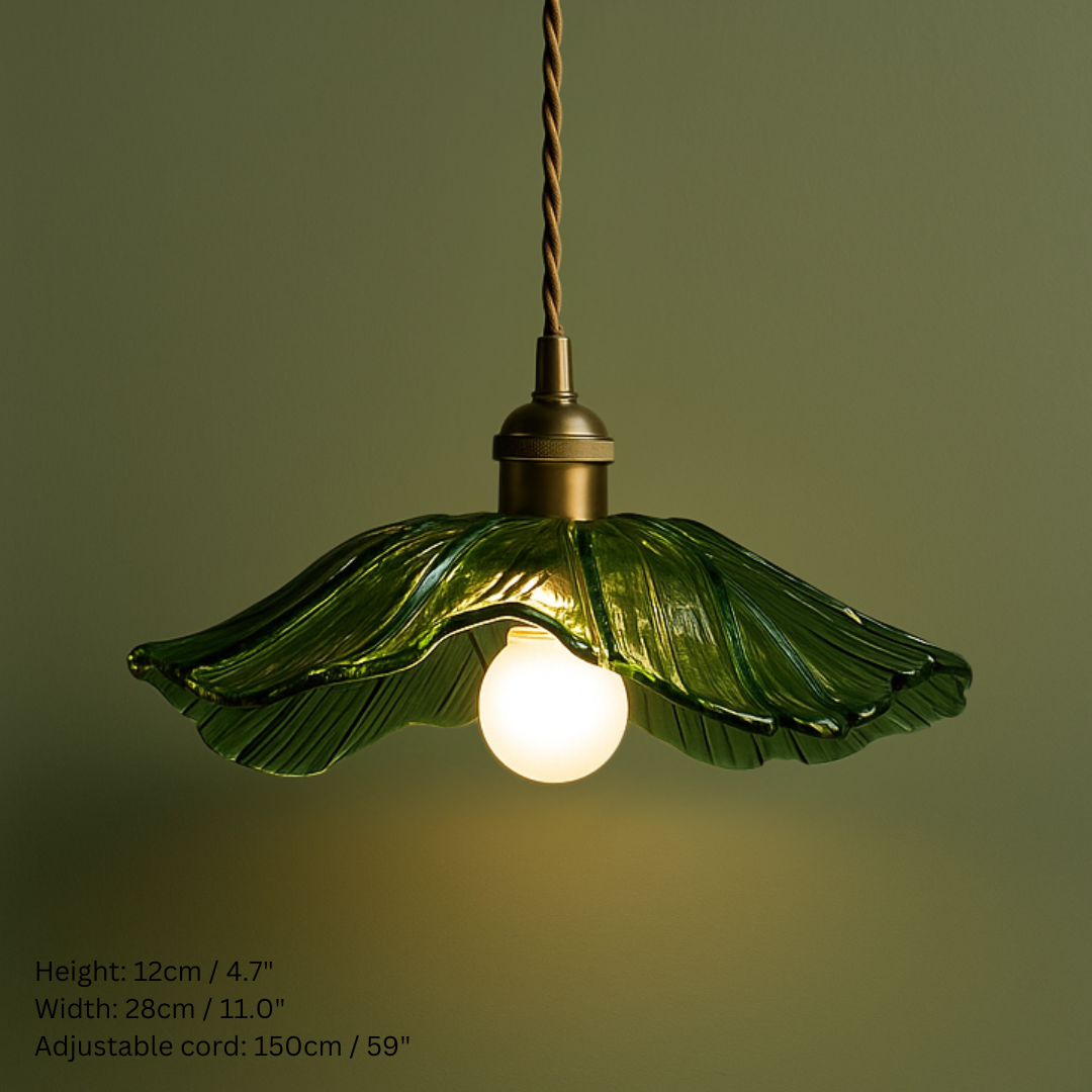 Vintage Inspired Flower Glass Pendant Lights