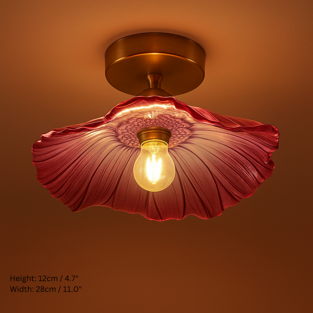 Vintage Inspired Flower Glass Ceiling Lights