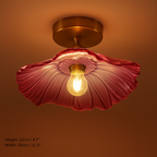 Vintage Inspired Flower Glass Ceiling Lights