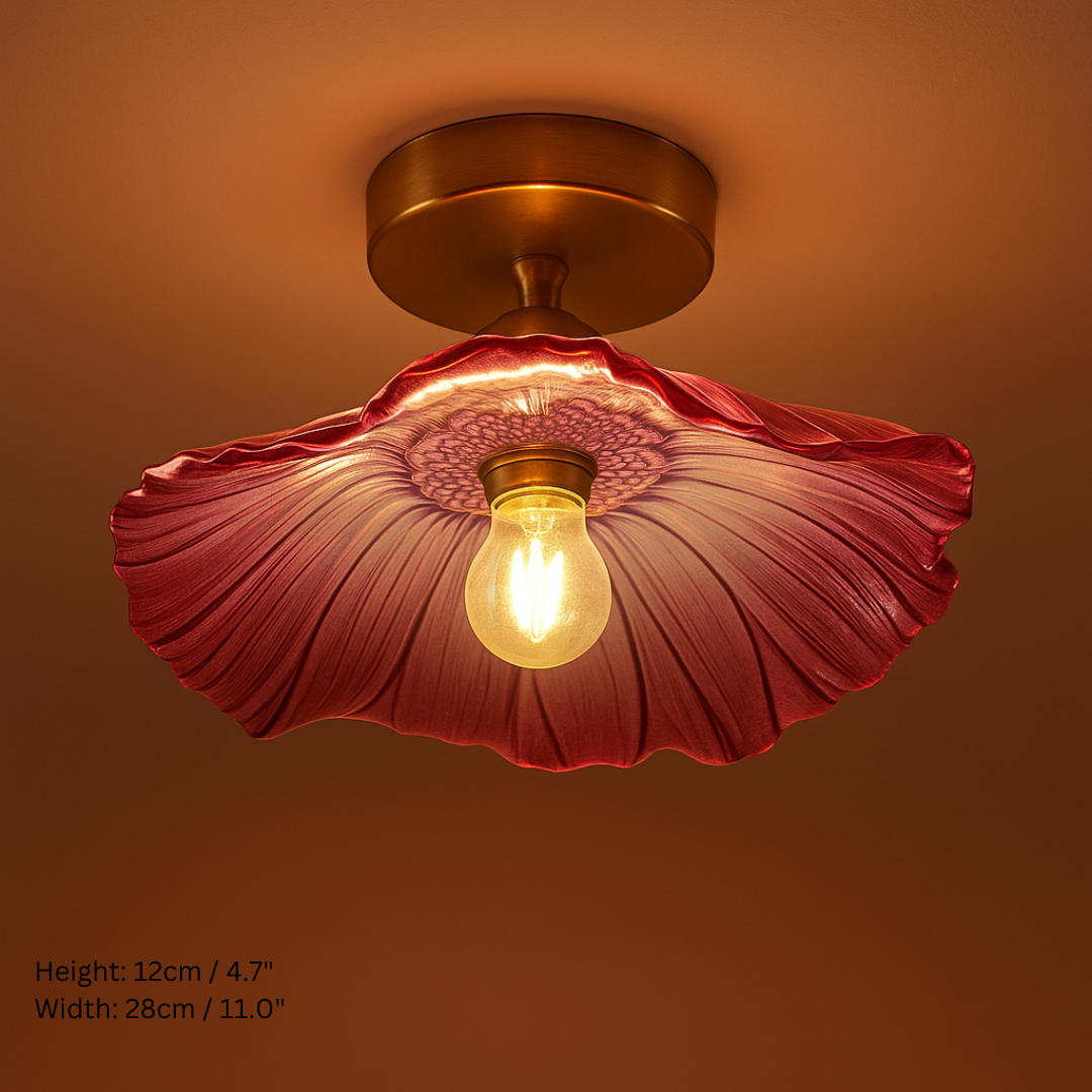 Vintage Inspired Flower Glass Ceiling Lights