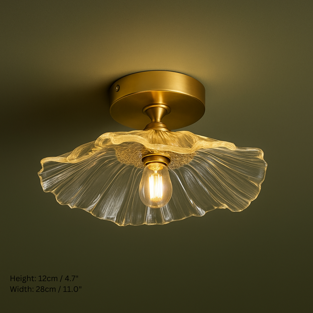 Vintage Inspired Flower Glass Ceiling Lights