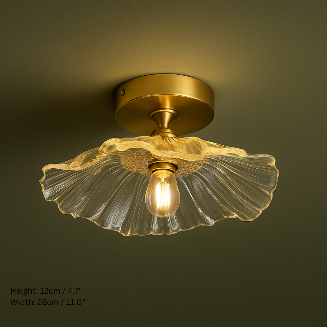 Vintage Inspired Flower Glass Ceiling Lights
