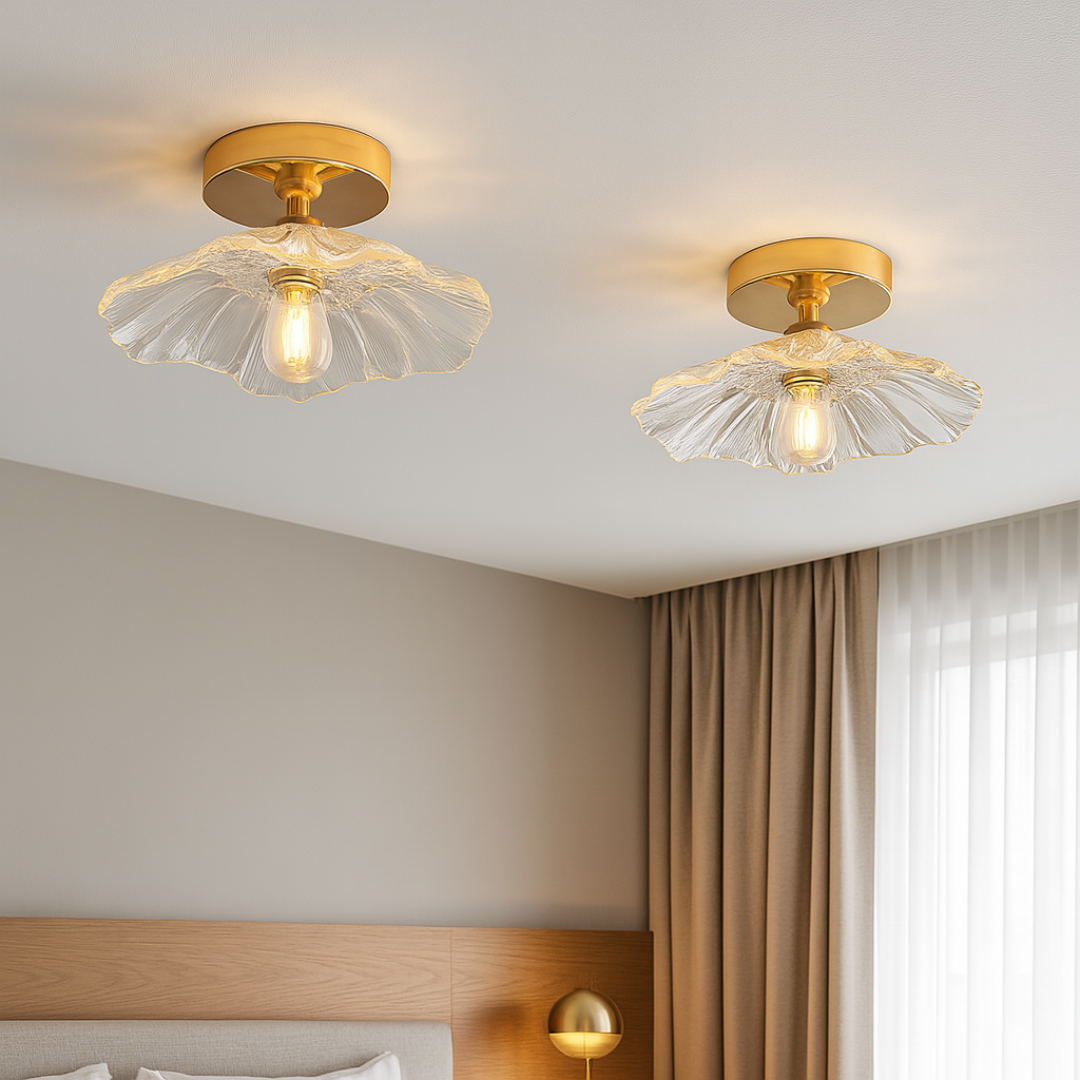 Vintage Inspired Flower Glass Ceiling Lights