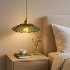 Vintage Inspired Flower Glass Pendant Lights