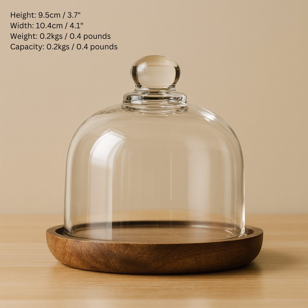 Glass Food Container With Acacia Wood Lid