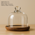 Glass Food Container With Acacia Wood Lid