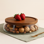 Glass Food Container With Acacia Wood Lid